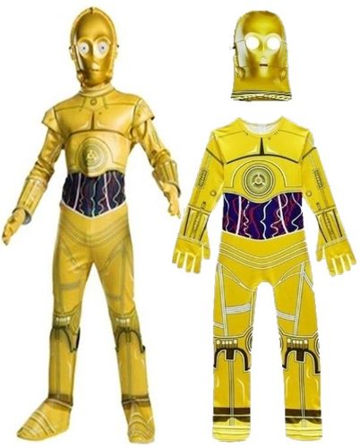 STRÓJ PRZEBRANIE MASKA STAR WARS ROBOT C3PO 120 na Arena.pl
