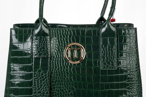 Klasyczna Zielona torba damska MIEJSKA SHOPPER Pojemna MONNARI Aktówka na Arena.pl