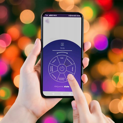 kurtyna led całoroczna sterowana aplikacją dekoracja świetlna 400 girlanda na Arena.pl
