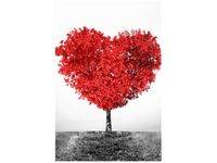 OBRAZ TREE OF LOVE MIŁOŚĆ SERCE PRZYRODA