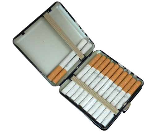 Metalowa Papierośnica Gentelo Z Orłem Na Motocyklu 8,5cm na Arena.pl