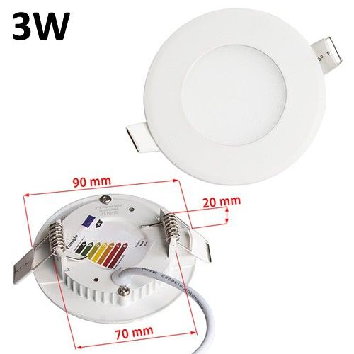 Panel, plafon ledowy oczko led LED 3W zimny na Arena.pl