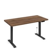Biurko elektryczne BIMOTION 1S 140x70x3,2 73-120 cm czarny/orzech