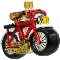 Bombka choinkowa szklana: Rower Retro