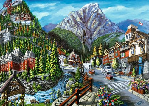 Puzzle 2D 1000 Elementów Witamy W Banff na Arena.pl