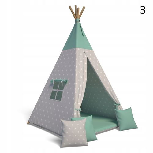 Namiot TiPi Wigwam + 3 szt poduszka + mata na Arena.pl