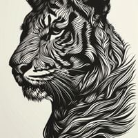 Plakat 30x30cm Tygrysi Gwizd