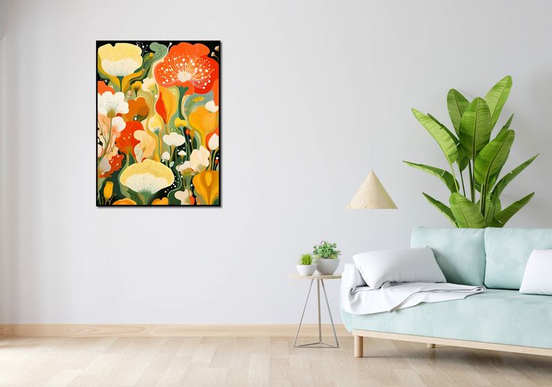 Plakat 75x100cm Kwiatowy Raj zdjęcie 4