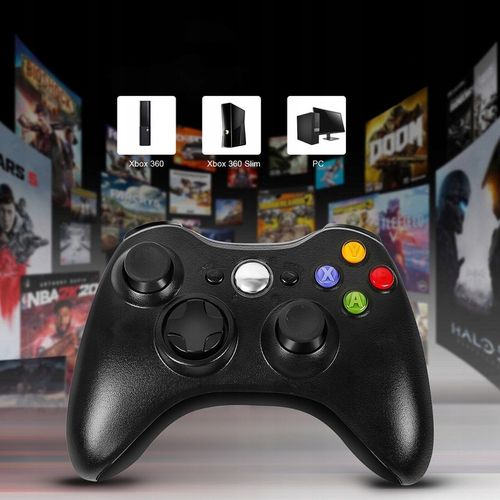 PAD do PC XBOX 360 BEZPRZEWODOWY KONTROLER + ODBIORNIK USB CZARNY na Arena.pl