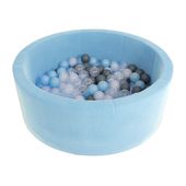 basen z kulkami Airpool Max niebieski + szare kulki
