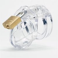 poliwęglanowy pas cnoty mini me chastity cage clear cb-x