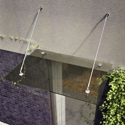 daszek szklany QUBA 150x150 brąz/grafit na Arena.pl