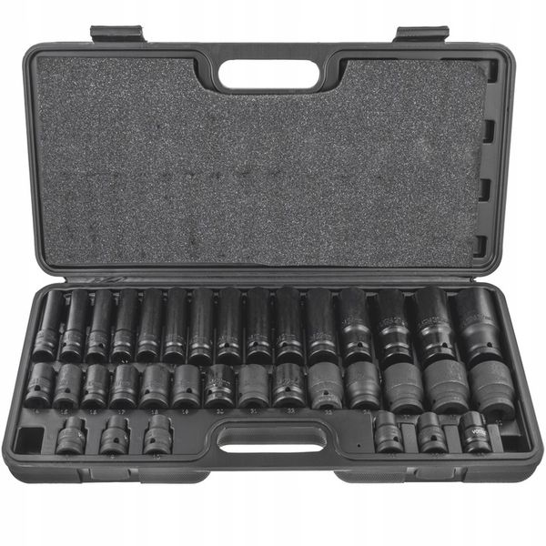 ZESTAW NASADEK UDAROWYCH 8-32 NASADKI UDAROWE 1/2 UDAR 35 ELEMENTÓW WALIZKA zdjęcie 7
