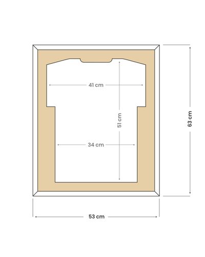 Ramka na koszulkę sportową - BASIC czarna na Arena.pl