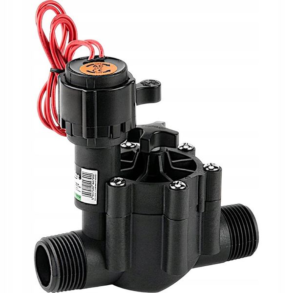 ELEKTROZAWÓR Z REGULACJĄ PRZEPŁYWU DO NAWADNIANIA 2 X GZ 1 CAL 10 BAR zdjęcie 1