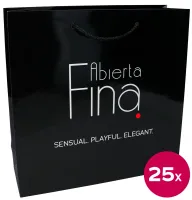 abierta fina torba papierowa laminowana 30x10x30 cm zestaw 25 szt.