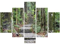 OBRAZ JAPOŃSKA ŚCIEŻKA PRZEZ LAS