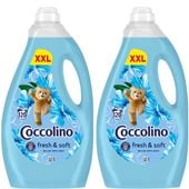 Zestaw Coccolino Fresh&Soft Płyn do płukania Blue Splash 2x3l 240 Prań