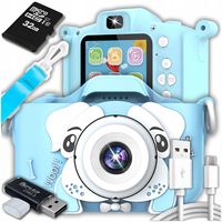 APARAT FOTOGRAFICZNY CYFROWY DLA DZIECI 40Mpx KAMERA ZABAWKA GRY+KARTA 32GB