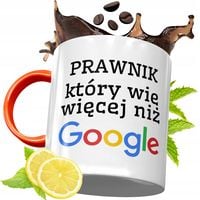 Kubek Pomarańczowy Dla Prawnika Prezent Z Nadrukiem Ze Zdjęciem