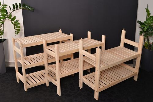 Regał sosnowy modułowy 3 półki 60x44x25 cm na Arena.pl