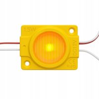 Moduł LED Żółty - Pomarańczowy SMD 12V Jednopunktowy IP65 Wodoodporny 1,5W
