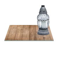 SZKLANA PODSTAWKA POD ZNICZE Z DEDYKACJĄ 30x20cm Panele 103a