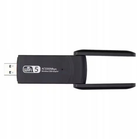ADAPTER WI-FI KARTA SIECIOWA USB 3.0 1300Mbps ANTENA ZEWNĘTRZNA WIFI na Arena.pl