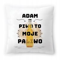 Poduszka Dla Adama Na Urodziny Ze Zdjęciem Na Prezent Biała 40X40 Cm