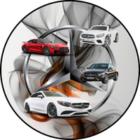 Opłatek na tort Mercedes Auto Samochód Logo Urodziny 18 30 40 50