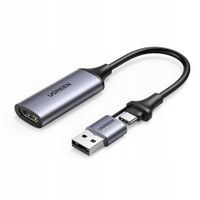 UGREEN KARTA PRZECHWYTYWANIA OBRAZU GRABBER HDMI PRZEJŚCIÓWKA 4K 60HZ USB+C