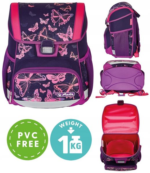 TORNISTER PLECAK SZKOLNY HERLITZ LOOP BUTTERFLIES zdjęcie 10