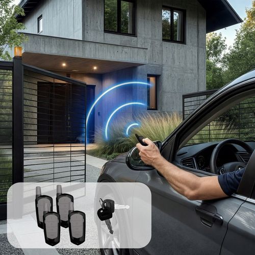 Napęd bramy dwuskrzydłowej WIFI ZESTAW 2x2m 400kg + 4 piloty + lampa LED na Arena.pl