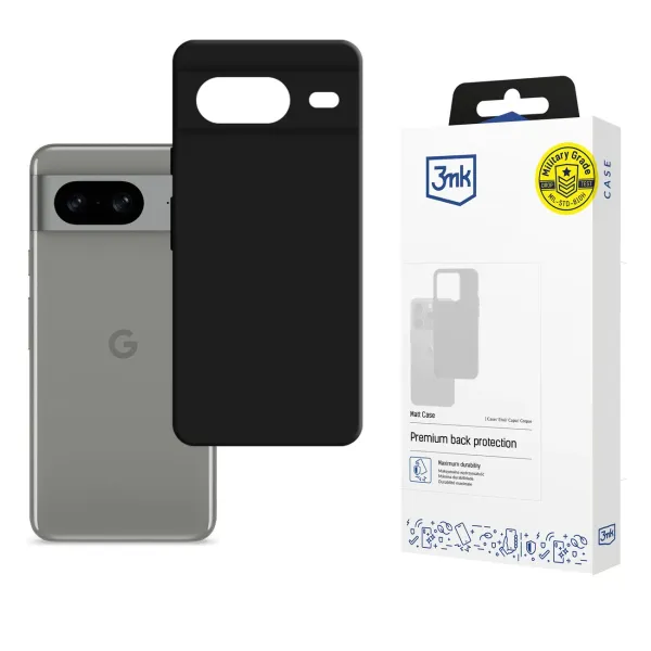 Etui 3mk Matt Case na Google Pixel 8 5G - czarne zdjęcie 1