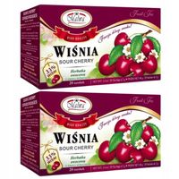 Malwa Herbata Owocowa Wiśniowa 40 g (20 x 2 g) x 2 sztuk
