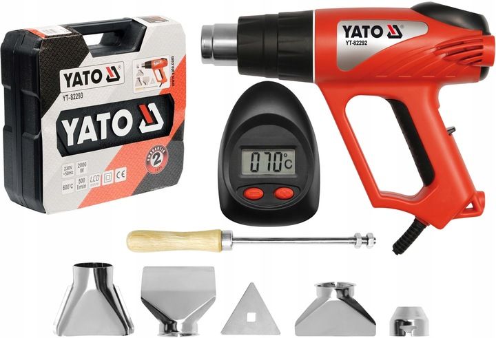 OPALARKA ELEKTRYCZNA 2000W DYSZE WALIZKA LCD YATO zdjęcie 1