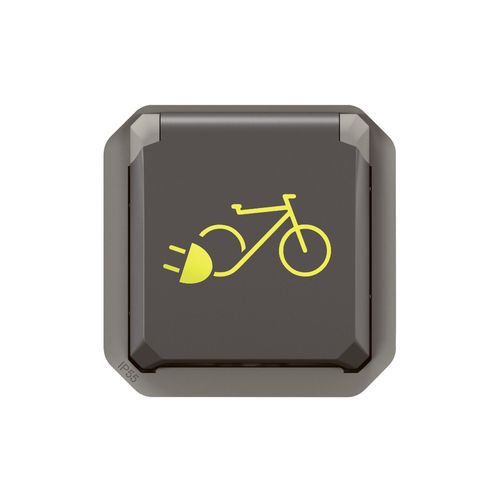 Nowe Plexo - Gniazdo 2P+Z do pojazdów elektrycznych dwukołowych, mechanizm 16A-250V~ - antracyt - Legrand 069807L na Arena.pl