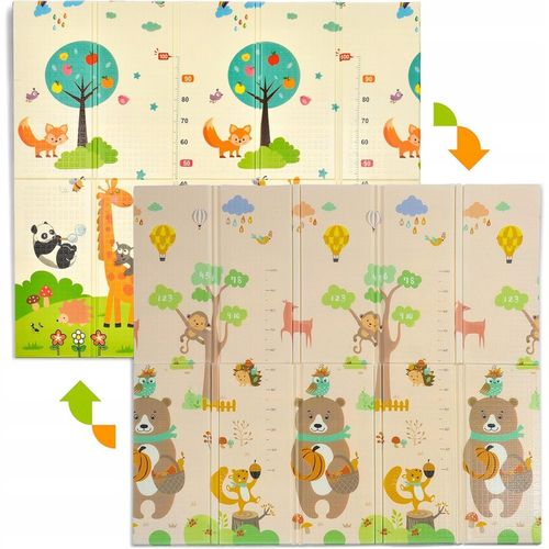 PIANKOWA DWUSTRONNA MATA EDUKACYJNA DO NAUKI XPE CYFRY LITERY 200x180cm na Arena.pl