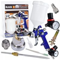 PISTOLET LAKIERNICZY DO MALOWANIA+AKCESORIA HVLP