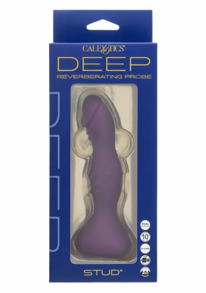 calexotics deep stud probe silikonowa sonda wibracyjna 10 trybow zdjęcie 3