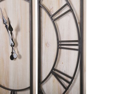 Zegar ścienny 75 x 75 cm jasne drewno COATLAN na Arena.pl