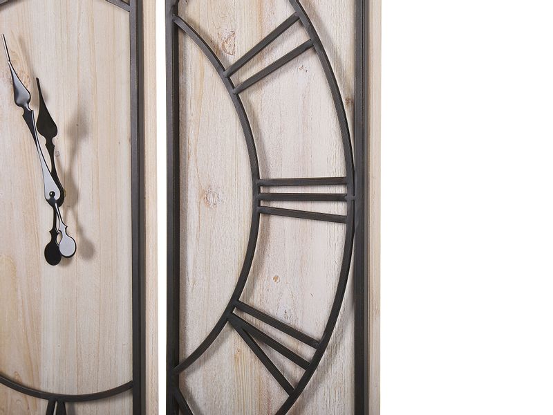 Zegar ścienny 75 x 75 cm jasne drewno COATLAN zdjęcie 5