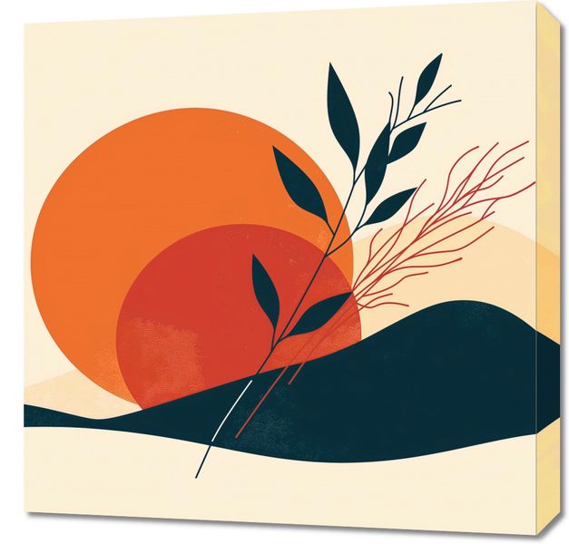Obraz 60x60cm Zmierzch w Ciszy zdjęcie 1