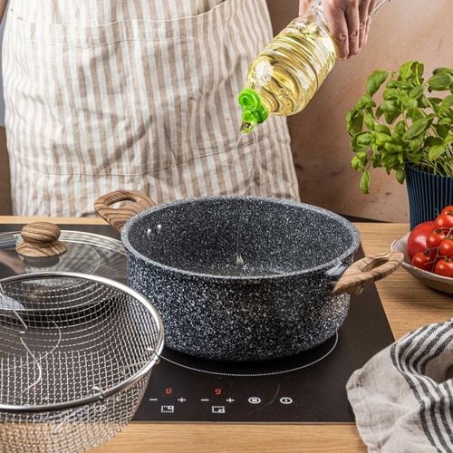 garnek marmurowy z koszem do smażenia kinghoff kh-1985 4l na Arena.pl