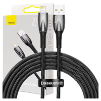 Baseus Glimmer Series kabel USB-A - Lightning 480Mb/s 2.4A 2m czarny