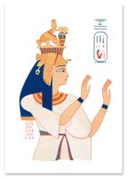 Plakat cyfrowy do wydruku egipt kleopatra