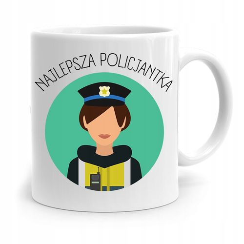 Kubek Dla Najlepszego Policjanta Policjantki Z Nadrukiem Ze Zdjęciem na Arena.pl
