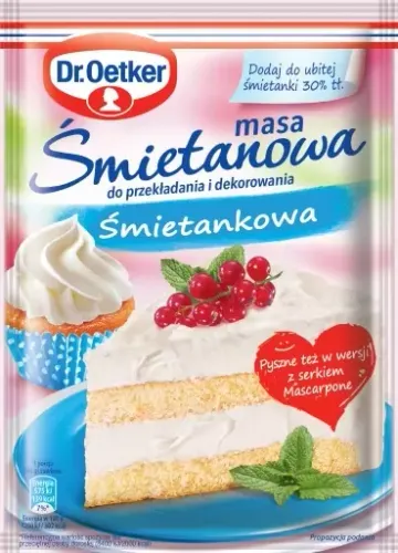 DR OETKER MASA ŚMIETANOWA DO CIAST ŚMIETANKA 56G na Arena.pl