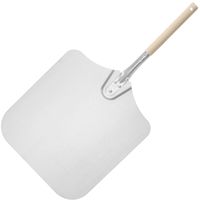 łopata do pizzy z krótką rączką kwadratowa 355 x 710 mm - hendi 618042