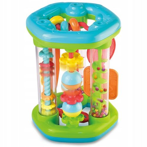 Dumel ROLER zabawka do NAUKI raczkowania RUCHOME ELEMENTY 6m + GRZECHOTKA na Arena.pl